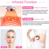 Slimming Beauty Apparatus EMS Infrared Ultrasonic Massager Slimming Fat Burner Facial Lifting Fat Burning Weight Loss Machine