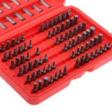 100Pcs Security Bits Set Slotted Cross Star Hex Socket Adapter Hook Driver with Storage Box