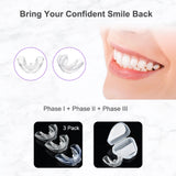 3Pcs Dental Braces Orthodontic Teeth Trainer Set for Adults Orthotics Tooth Retainers Alignment 3 Phases Teeth Straightener