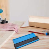 2 Pack Contour Gauge,10 inch Widen and 5 inch Contour Duplication Gauge, Gauge Measure Ruler for Corners and Contoured