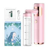 Portable Pressure Nano Spray Face Steamer Faciail Cleaner Nano Facial Water Oxygen Injection Instrument Airbrush Skin Care Tools