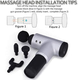 Muscle Massage Gun Quiet Deep Tissue Percussion Back Neck Head Hammer Massager for Athletes Pain Relief Back massager