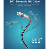 Dual Way Walkie Talk Window Glass Counter Intercom Speaker System Window Microphone Intercom Speaker-US Plug
