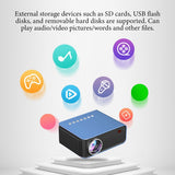 T4 Mini Projector for Home Supports 1080P TV Full HD Portable Theater Media Player for TV Stick PS4