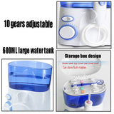 Family Water Flosser  Oral Irrigator Teeth Cleaner 600ML Big Water Tank With 9 Multifunctional Tips