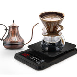 Precision Electronic kitchen scale 5kg/0.1g 10kg/1g LCD Digital Drip Coffee Scale with Timer weight Balance Household scale