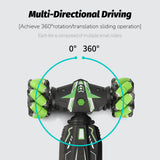 JC-01 RC Stunt Car 2.4GHz 4WD Watch Gesture Sensor Control Deformable Car All-Terrain Auto-demo with Spray Light Music for Kids