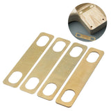 8Pcs Guitar Neck Shims, 4Pcs 0.2mm, 2Pc 0.5mm and 2Pc 1mm Thickness Brass Shims for Electric Guitar Bass Luthier Tools