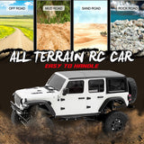 2022 New RC Off-Road Car Wheelbase Crawler Truck Radio Remote Control Car Vehicle 1/24 2.4GHz 4WD Climbing Car RTR Toy for Boys
