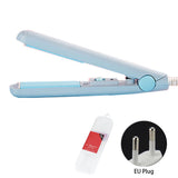 2 In 1 Home Cute Mini Hair Straightener Splint Ergonomic Anti-skid With Box Electric Wired Flat Iron Ceramic Styling Tools