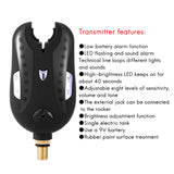 Wireless Digital Fishing Alarm Fishing Bite Alarms Fishing Receiver Sound Alert Kit Led Alarm Indicator with Case