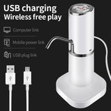 Portable Water Pump Dispenser Water Bottle Pump Mini Barreled Water Electric Pump USB Rechargeable Automatic Bottle Switch
