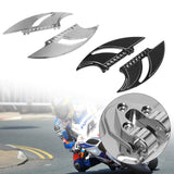 2Pcs Motorcycle CNC Front Blade Driver Foot Pedals Floorboards For Harley Touring FL FLD 1986-2015 Models