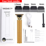 Professional Hair Clippers Barber Haircut Sculpture Cutter Rechargeable Razor Trimmer Adjustable Cordless Edge Shaver for Men