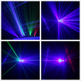 RGB Effect Scanner Laser Projector Lights DMX Disco Home Party DJ Beam Moving Ray Stage Show System Lighting 6 Eyes 24 Patterns