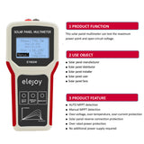 EY800W Portable Photovoltaic Panel Power Supplys Multimeter Auto MPPT Detection Open Circuit Voltage For Troubleshooting