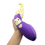 Monkey Banana 32cm Squishy Animal Soft Slowly Rising Squeeze Toy Anti-stress Crush Toys For Children Keychain