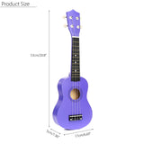 Ukulele 21 inch Ukulele Soprano 4 Strings Hawaiian Guitar Basswood Guitar Uke Kids Gift Musical Instruments for Music Beginner
