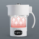 Foldable Electric Kettle 600ML Silicone Kettle Boiling Water Heater Portable For Tea Coffee Hot Drinking Travel
