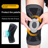 1 Pcs Silicon Padded Basketball Knee Pads Protect Patella Brace Kneepad Support Outdoor Basketball Football Volleyball Tennis
