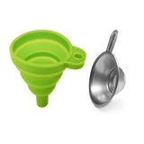 Stainless Steel Filter Cup and Foldable Silicone Funnel Washable Reusable Funnel for LCD DLP Photocuring Printer Tool 3D Printer