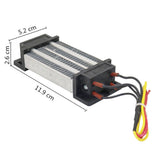 1 Pcs Durable AC/DC 220V 200W Electric Ceramic Thermostatic PTC Heating Element Heater Insulated Air Heater