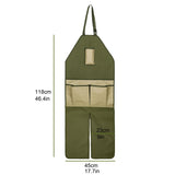 Garden Apron Adjustable Shoulder Strap High-quality Material Leg Guard Design Multi-pocket Apron For Mowing Agricultural Work