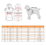 Pet Dog Raincoats Reflective Waterproof Jacket Outdoor Rain Coat Vest Puppy Clothing for Small Medium Large Dogs