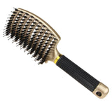 Boar Bristle Hair Brush-Curved And Vented Detangling Hair Brush For Women Long,Thick,Thin Curly Hair Vent Brush Gift Kit