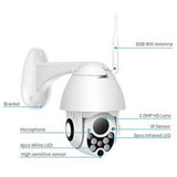 Wireless Surveillance Camera Wifi Home Waterproof Smart Detection Network Camera 7 LED Light Wireless Camera