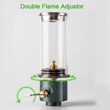 Gas Camping Lantern Outdoor Camping Gas Lamp Snowflake Lampshade Retro Lampshade Atmosphere Light Camp Light Lighting