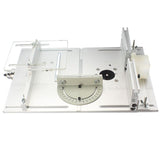 Aluminum Router Table Insert Plate Electric circular saw Flip Cover Plate Miter Gauge Guide For Table Saw Woodworking Workbench