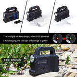 4 Pack 3 In 1 Solar USB Rechargeable COB LED Camping Lantern,Waterproof Emergency Flashlight LED Handheld Light