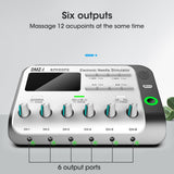 Eletric Muscle Stimulator 6 Output Channel Digital Electrical Acupuncture Needle Health Relax Electroacupuncture Patch Massager