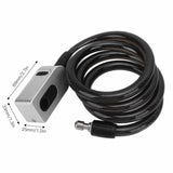 Bike Cable Lock Anti Theft Bluetooth Cable Lock IP67 Waterproof for Motorcycle