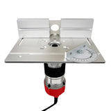 Router Table Insert Plate for Woodworking Benches Table Saw with Miter Gauge Guide Aluminium Profile Fence Sliding Brackets
