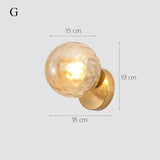 Nordic Led Wall Moon Lamp Iron Modern Decorative Stairs Led Light Home Bedside Round Glass Wall Lights Wood Applique Murale E27