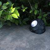 New 5W Solar Powered Light Simulation Stone Lamp Spotlight Decoration Cold White IP65 Waterproof for Outdoor Garden Lawn Garden
