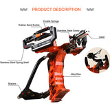 Powerful Slingshot with Wrist Rest Hunting Fishing Shooting Darts Steel Balls Laser Shooting Fish Reel Accessories Outdoor Tool