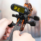 Professional Violin  Tuner Portable Digital Electronic Tuner Mini Electronic Screen Display Clip-on Tuner For Violin Viola Cello