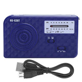 Solar Hand Crank Radio Multifunction Portable AM/FM Radio Support Mobile Phone Emergency Charging Function Flashlight Radio