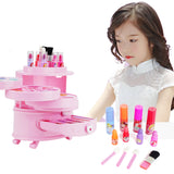Kids Pretend Makeup Toys Simulation Cosmetics Set Girls Play Magic Lipstick Eye Shadow Educational Toys For Princess Fun Game