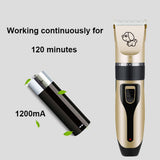 Electrical Pet Hair Trimmer Professional Grooming Kit Rechargeable Pet Cat Dog Clipper Shaver Set Animals Hair Cutting Machine