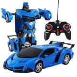 2 in 1 Electric RC Car Transformation Robots Children Boys Toys Outdoor Remote Control Sports Deformation Car Robots Model Toy
