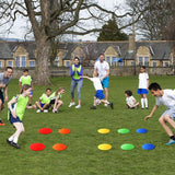 10 Pcs 9 Inch Non Slip Rubber Floor Dots Agility Markers Flat Cones For Soccer Football Sports Speed Agility Training