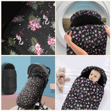 Baby Sleeping Bag Double Zipper Stroller Winter Cover Cotton Swaddle
