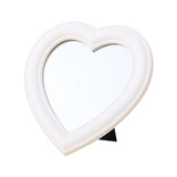 Makeup Mirror Vanity Mirror Desk Cosmetic Mirror Heart Shape Mirror for Makeup Handheld Vanity Cosmetic Compact Mirror for Women