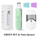 Ultrasonic Skin Scrubber Skin Spatula Blackhead Remover Pore Cleaner with 4 Modes Skin Care Tools for Facial Deep Cleaning