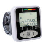 Household Wrist Tonometer LCD Display Electronic Sphygmomanometer Indicator Light And Data Storage Blood Pressure Monitor