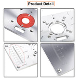 Router Table Plate Trimming Machine Engraving Router Board Engraving Flip Board Aluminum Router Table Insert Board for Makita